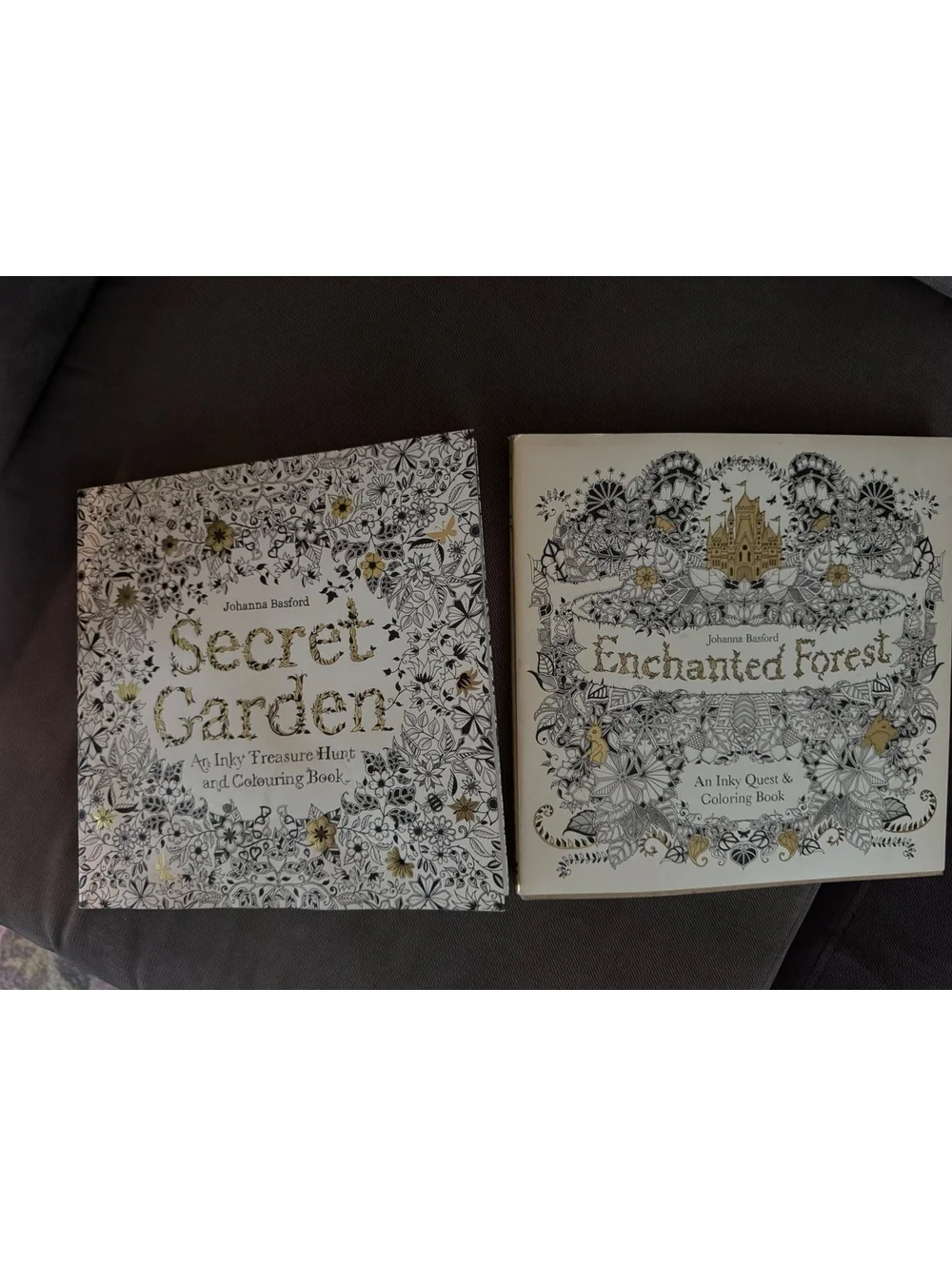 (2) secret garden adult coloring book